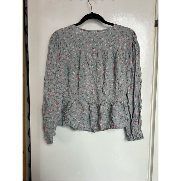 Japna Floral V-Neck Long Sleeve Top Woman’s Size Large - Picture 6 of 6